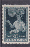 ROMANIA 1956 - CONFERINTA INTERNATIONALA A FEMEILOR - BUDAPESTA, MNH - LP 409, Istorie, Nestampilat