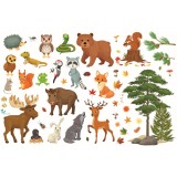 Sticker pentru Copii - Animalele Padurii