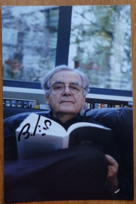 Autograf al jurnalistului francez Bernard Pivot, fost președinte al Academiei Goncourt din 2014 pana in 2020 foto