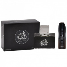 Al DUR AL MAKNOON Lattafa Set, Apa de parfum, 100 ml + deospray 50 ml, Parfum Arabesc Oriental foto