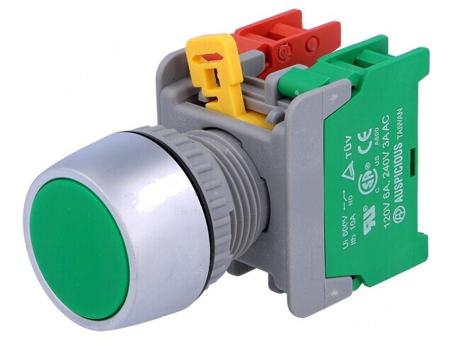 Comutator Apăsare 22mm 1 NC NO