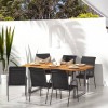 VidaXL Scaune de grădină, 6 buc., negru, oțel și textilenă 316822