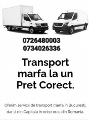 Transport marfa mobila diverse in Bucure?ti dar si in toata ?ara foto