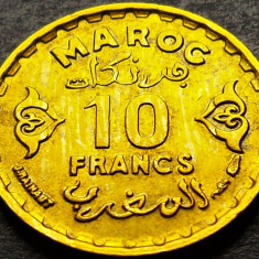 Moneda istorica 10 FRANCI - MAROC, anul 1952 * cod 1338 = excelenta