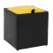 TABURET BOX - IMITATIE PIELE - CORP NEGRU/CAPAC DIVERSE CULORI - Albastru 21898