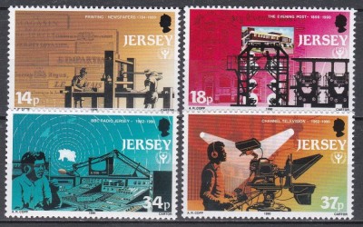 Jersey 1990 - Mass Media, MNH foto