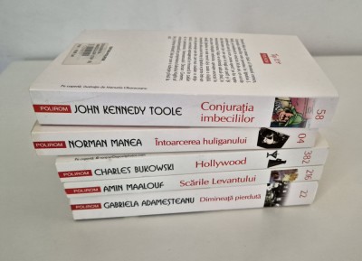 Set carti Polirom Top 10 /Maalouf/Bukowski/Adamesteanu/John Toole/Norman Manea foto