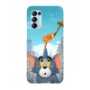 Husa compatibila cu Oppo A76, Viceversa, model Boink Tom and Jerry, Silicon, TPU, Transparent, Carcasa