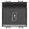 Intrerupator card 2M Gewiss Chorus negru GW12039