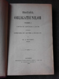 Tractatul Obligatiunilor - Gr.G. Peucescu Vol.I, Cartea III, Capitolul I, II si III