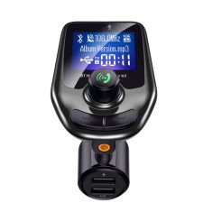 Modulator FM auto JustZEN D4 display LCD 1.8 inch microSD quick-change 3.0 aux in handsfree voltaj baterie negru
