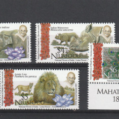 Niuafo'ou 2016-Fauna,Animale din India,serie de 4 valori,manseta,MNH,Mi.603-606