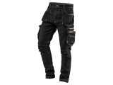 Pantaloni de lucru NEO TOOLS XXL, neagră, din denim, 410g/m2