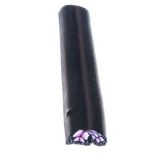 Cumpara ieftin Jumătate de fluturaș - decorațiuni fimo unghii, băț roz-negru, INGINAILS