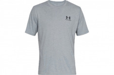 Tricou Under Armour Sportstyle Left Chest Tee 1326799-036 gri foto