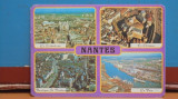 FRANTA - NANTES - 4 VEDERI AERIENE A ORASULUI SI PORTUL - NECIRCULATA ., Fotografie