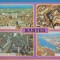 FRANTA - NANTES - 4 VEDERI AERIENE A ORASULUI SI PORTUL - NECIRCULATA .
