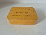 # Cutie vintage din lemn cu versete biblice &icirc;n limba maghiară, caligrafiate manual, vintage