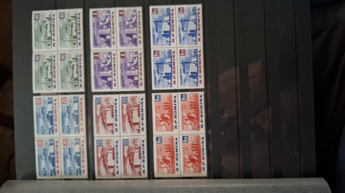 Romania MNH 1963 - Constructii ale socialismului in RPR - LP 558 X4