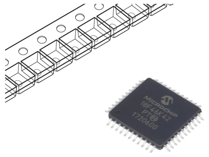 Microcontroler PIC 64kB 64MHz TQFP44