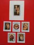 AJMAN, PICTURI - COLIȚĂ + SERIE COMPLETĂ MNH, Nestampilat