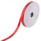 Panglică Satinată, 15m x 1cm, Nailon, Culoare Roșie, Oem
