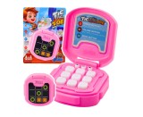 Joc electronic Tic Tac Toe, 9 moduri de joc, roz, 8 x 8.5 x 3 cm, roz, Lean 28119