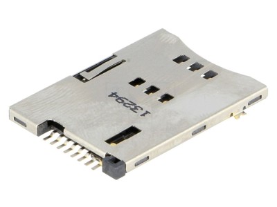 Conector SIM Push-Push SMT Aurit 500mA foto
