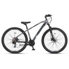 Bicicleta MTB Umit Arcus M-MSD, culoare gri/alb, roata 29&amp;quot;, cadru otel, frana di... Cod:52913170002 foto