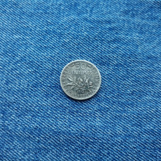 50 Centimes 1912 Franta argint