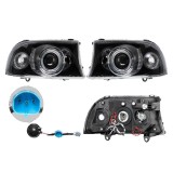 Set faruri Dodge Durango, 01.1997-01.2004, Dakota, 01.1997-12.2004, partea Stanga+Dreapta, Tuning, Fata, Lampa de parcare pe fibra optica; Tip=USA; H