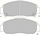 Set placute frana,frana disc NISSAN PATHFINDER II (R50) (1995 - 2004) KRIEGER 0950006381