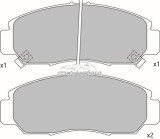 Set placute frana,frana disc HONDA JAZZ II (GD) (2002 - 2008) KRIEGER 0950006381