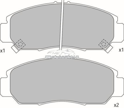 Set placute frana,frana disc NISSAN PATHFINDER II (R50) (1995 - 2004) KRIEGER 0950006381 foto