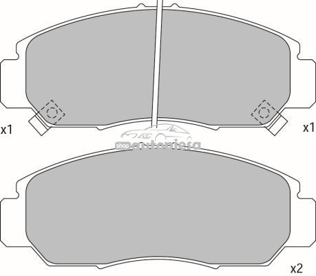 Set placute frana,frana disc NISSAN PATHFINDER II (R50) (1995 - 2004) KRIEGER 0950006381