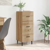 vidaXL Bufet stejar artizanal 34 x 34.5 x 90 cm Lemn compozit 881577