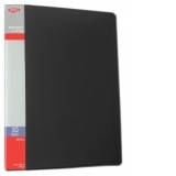 Mapa plastic cu 10 folii, DACO Negru MP410N