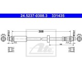 Furtun frana Audi A4 (8e2, B6), A4 (8ec, B7); Seat Exeo (3r2) Ate 24523703083, parte montare : punte fata