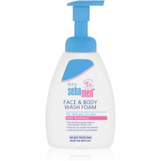 Sebamed Baby Wash Lotiune pentru spalare cu efect catifelant pentru corp si par 400 ml