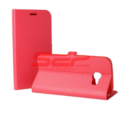 Toc FlipCover Stand Magnet Samsung G360F Galaxy Core Prime ROSU foto