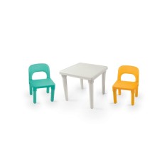 Set de masa cu scaune - Pastel foto