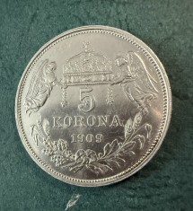 5 Coroane 1909 foto