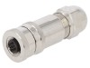 Conector M12 Mama 5 Pini IP67 TE Connectivity cu Surub Polarizare A Cablu 4-6mm T4110011051-000