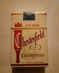 Pachet plin tigari Chesterfield anii &amp;#039;80 foto