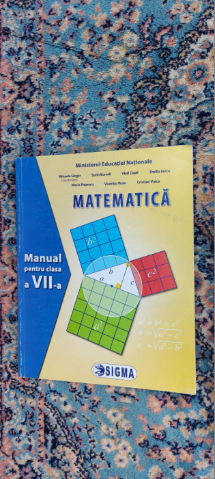 MATEMATICA CLASA A VII A SINGER BORODI COPIL IANCU POPESCU RUSU VOICA EDIT SIGMA