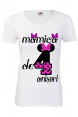 TRICOU PRINT &amp;quot;MAMICA DE 4 ANISORI&amp;quot; foto