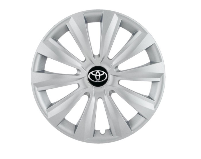 Set 4 capace roti Delta cromat R14 pentru gama auto Toyota