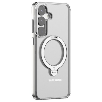 Husa pentru Samsung Galaxy S25 - Torras Ostand Spin Series - Clear foto