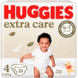 Scutece Huggies Extra Care 4 Jumbo, 8-16 kg, 33 buc