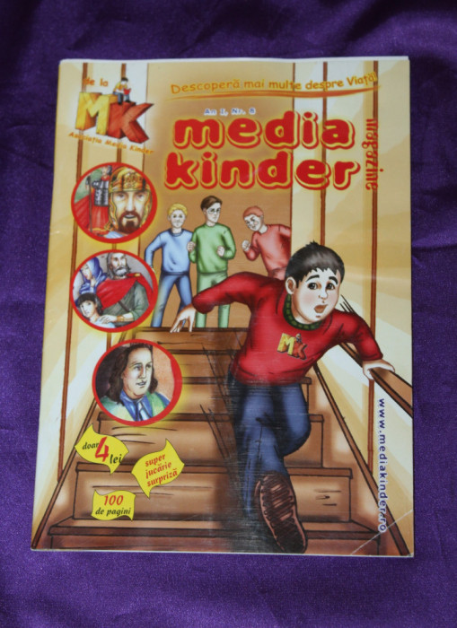 Revista Media kinder magazine an 1 nr 8 contine 28 pag benzi desenate